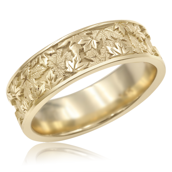 Maple Leaf Wedding Band