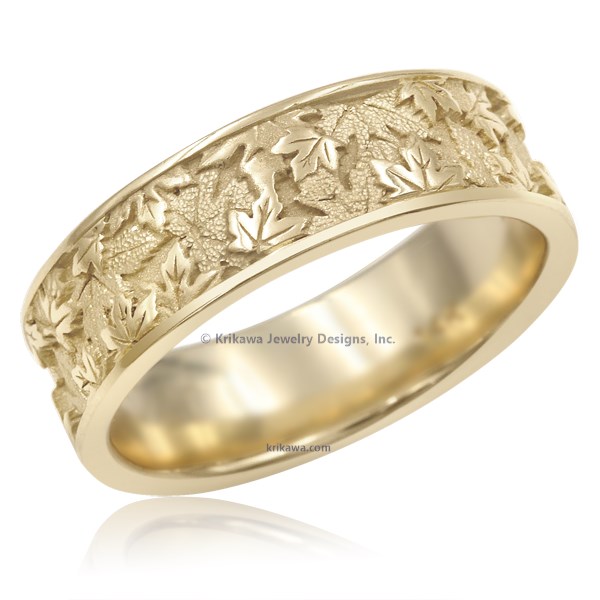 Maple Leaf Wedding Band