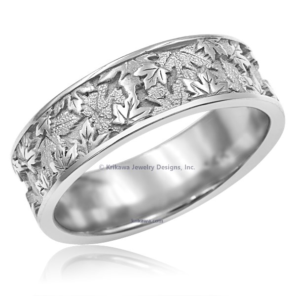 Maple Leaf Wedding Band