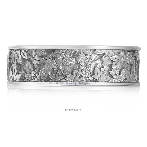 Maple Leaf Wedding Band