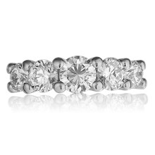 Swoon Five Stone Anniversary Ring - top view