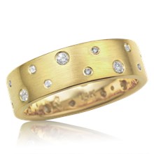 Galaxy Scattered Diamond Wedding Band