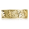 Two Tone Oak Leaf Wedding Band