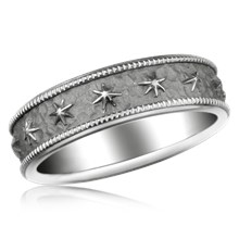 Starry Night Wedding Band