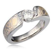 Petite Double Wave Engagement Ring