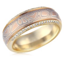 Mokume Spinning Ring