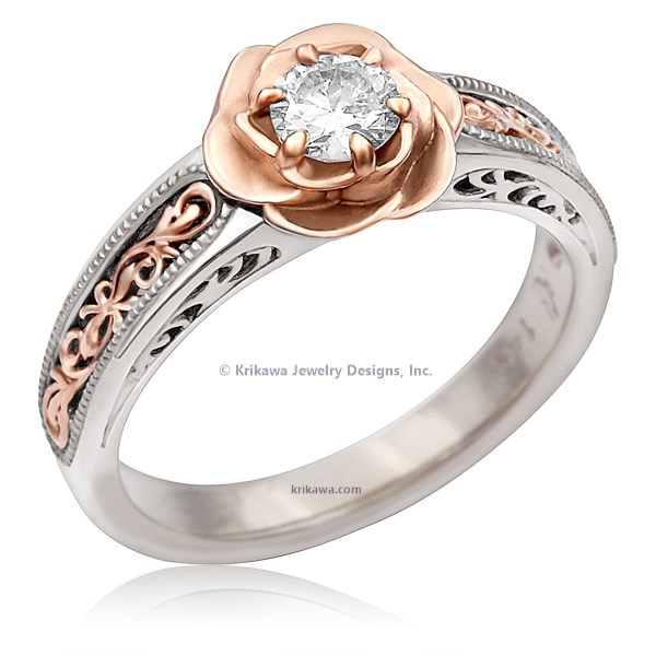 Scrollwork engagement discount ring