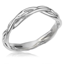 Contoured Embracing Branch Wedding Band