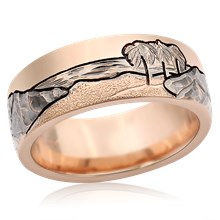 Mountain Beach Wedding Band