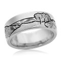 Mountain Beach Wedding Band