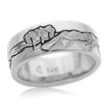 Mountain Beach Wedding Band