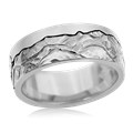 Mountain Beach Wedding Band
