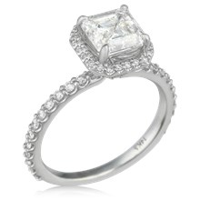 Secret Halo Engagement Ring