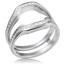 Custom Ring Enhancer With Diamond Channel