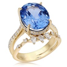 Raindrop Dazzle Engagement Ring