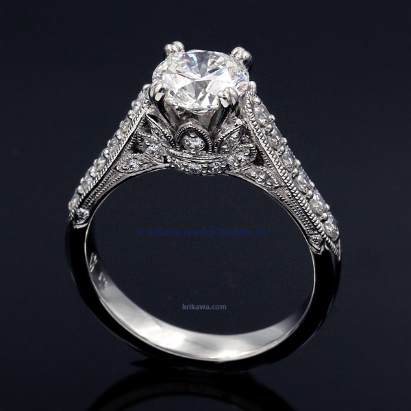 

Vintage Crown Engagement Ring