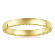 Four Directions Wedding Band - top view