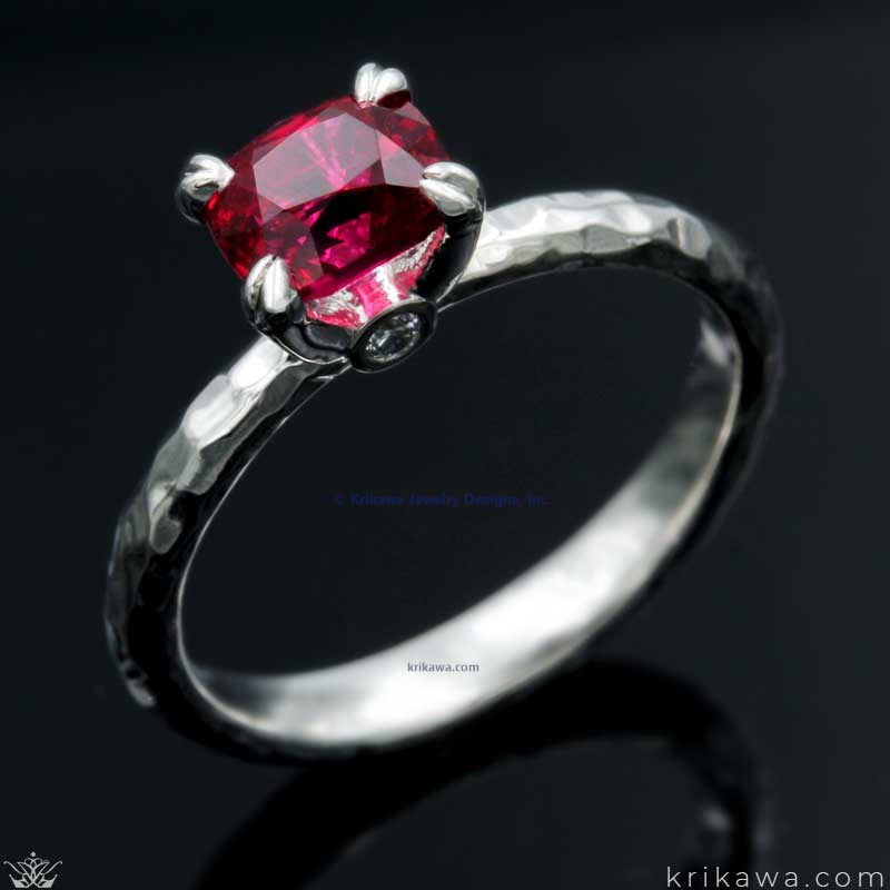 

Hand Forged Rustic Engagement Ring