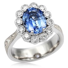 
Bubble Cocktail Mokume Ring
