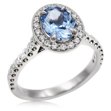 
Oval Halo Diamond Engagement Ring