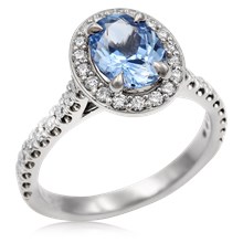 
Oval Halo Diamond Engagement Ring