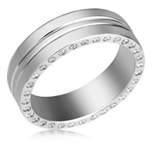 
Men's Modern Diamond Wedding Band