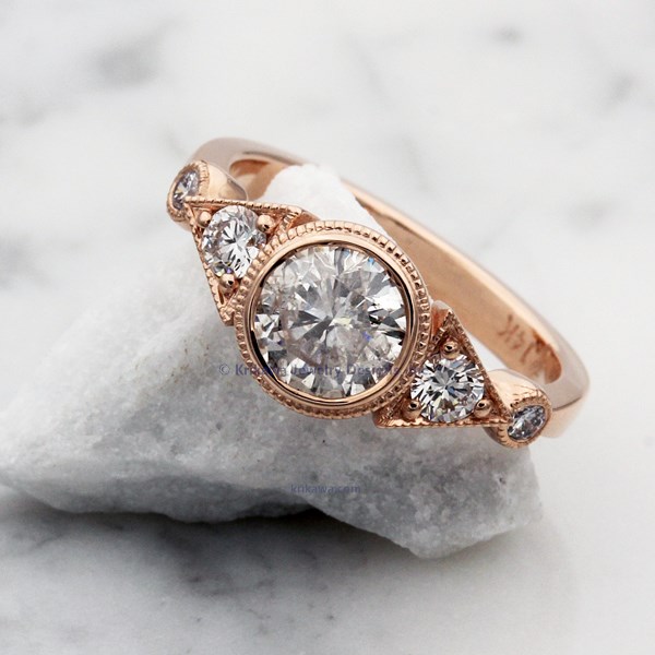

Vintage Three Stone Deco Engagement Ring