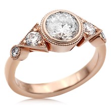 
Vintage Three Stone Deco Engagement Ring