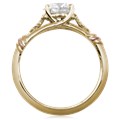 

Twisted Leaf Solitaire Engagement Ring