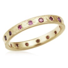 
Rustic Diamond Wedding Band