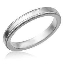 
Simple Millegrain Wedding Band