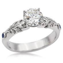 Oak Leaf Engagement Ring