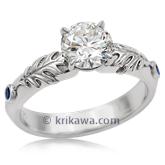 Oak Leaf Engagement Ring