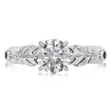 Oak Leaf Engagement Ring - top view