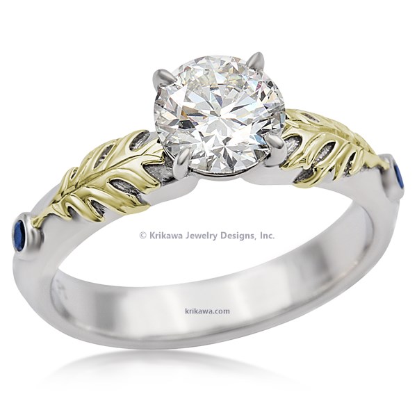 Oak Leaf Engagement Ring