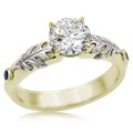 Oak Leaf Engagement Ring