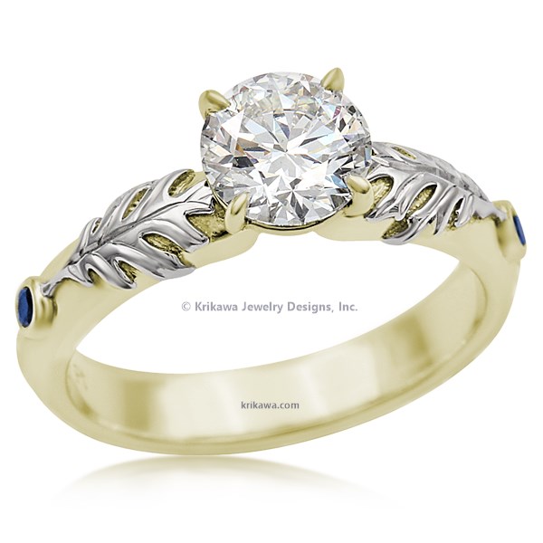 Oak Leaf Engagement Ring