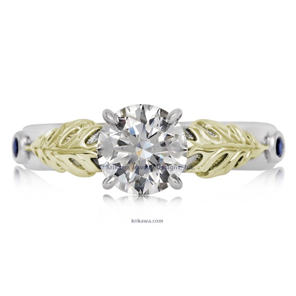 Oak Leaf Engagement Ring