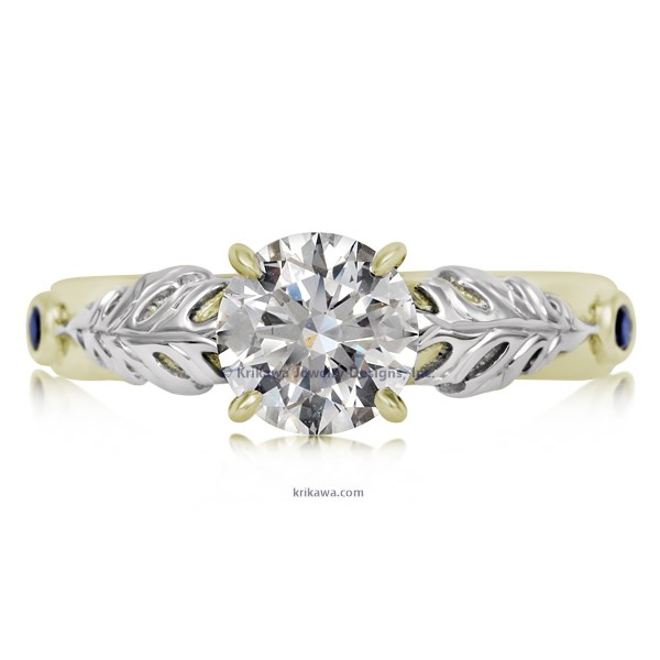 Oak Leaf Engagement Ring