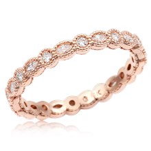 Vintage Scalloped Lace Wedding Band