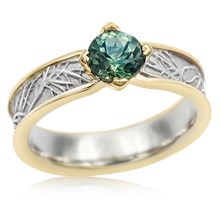 Modern Tree Of Life Engagement Ring