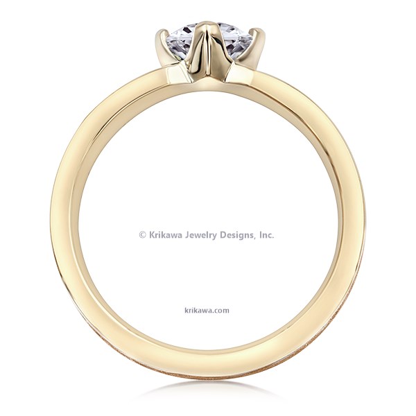 Modern Tree Of Life Engagement Ring
