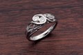 Two Stone Tree Branch Engagement Ring