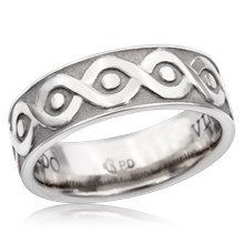 Rustic Knot Wedding Band