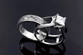 Wrap your wedding band in simple elegance with this scaffold engagement ring in our Signature Juicy Style. 