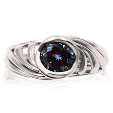 Galaxy Engagement Ring - top view