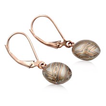 Mokume Ball Earrings