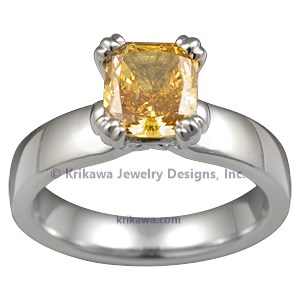Unique Fancy Color Diamond Engagement Ring