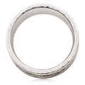 Hammered Rail Tree Of Life Wedding Band