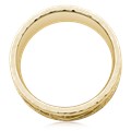 Hammered Rail Tree Of Life Wedding Band